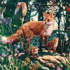 Foxes Of Jungle Paint By Number