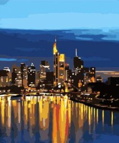 Frankfurt at Night Paint By Number