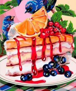 Fruit Cake Still Life Paint By Number