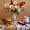 Fruits and Flowers On Table Paint By Number