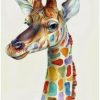 Funny Colorful Giraffe Paint By Number