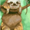 Funny Sloth Paint By Number