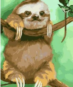 Funny Sloth Paint By Number