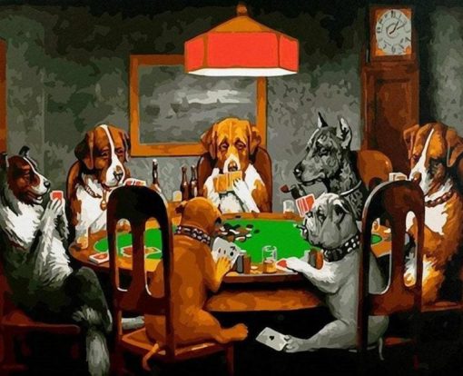 Gambler Dogs Paint By Number