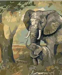 Gentle Touch Elephant Paint By Number