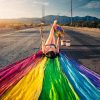 Girl Drawing Rainbow Paint By Number