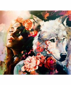 Girl and Wolf Paint By Number