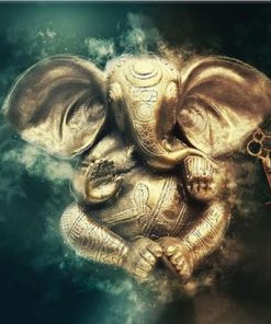 Golden Elephant Paint By Number