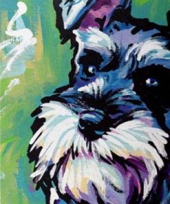 Graffiti Dog Schnauzer Paint By Number