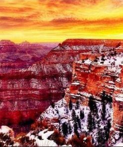 Grand Canyon Winter Paint By Number