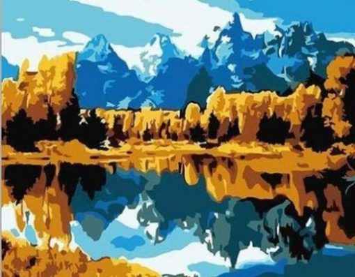 Grand Teton National Park Paint By Number