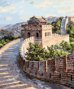 Great Wall of China paint by number