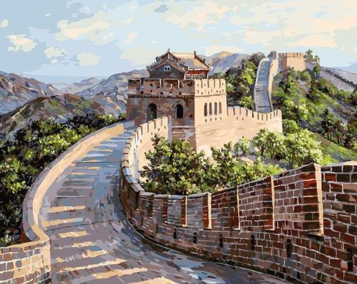 Great Wall of China paint by number