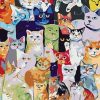 Group of Cats paint by number