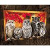 Group of Owls paint by number