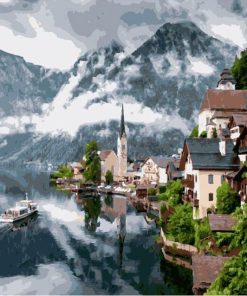 Hallstatt Austria paint by number