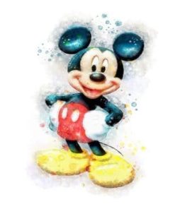 Happy Mickey Mouse Paint By Number