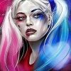 Harley Quinn Art paint by number