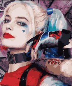 Harley Quinn With Baseball Bat Paint By Number