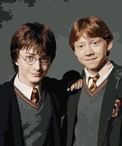 Harry potter And Ron Weasley paint by number