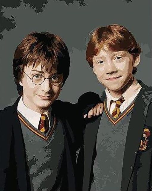 Harry potter And Ron Weasley paint by number