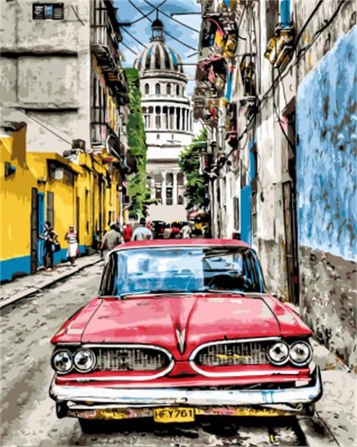 Havana Streets paint by number