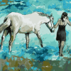 Horse and Girl Paint By Number