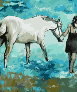 Horse and Girl Paint By Number