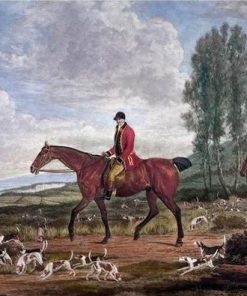 Horses and Hunting Hounds Paint By Number