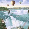 Hot Air Balloon Over Niagara Falls Paint By Number