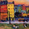 Houses in Munich By Wassily Kandinsky Paint By Number