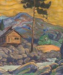 Hut in The Mountains Paint By Number