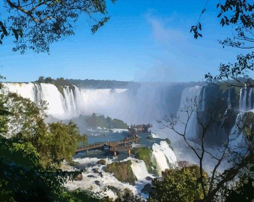 Iguazu Waterfalls Paint By Number