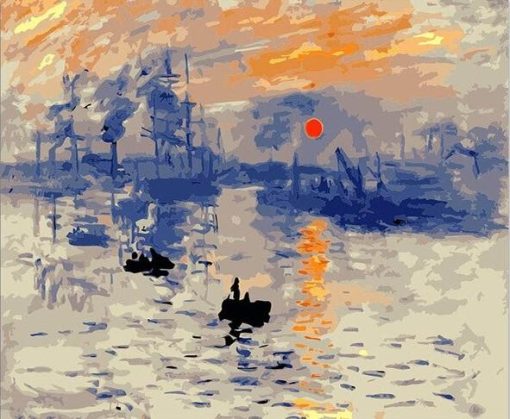 Impression Sunrise By Claude Monet Paint By Number