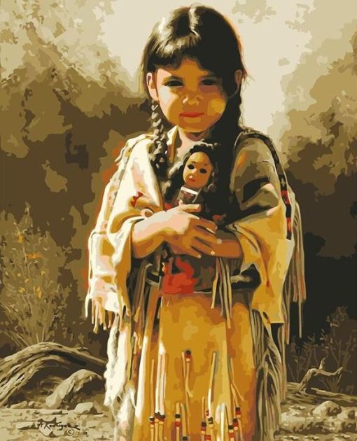 Indigenous Child Paint By Number