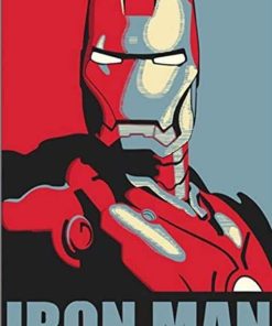 Iron Man Poster Paint By Number