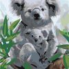 Koala With Her Baby Paint By Number