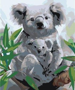 Koala With Her Baby Paint By Number