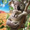 Koala and Cub Paint By Number