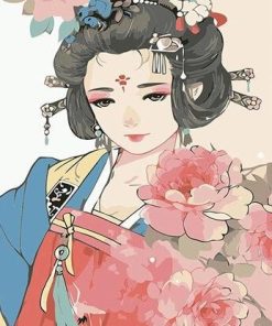 Korean Princess paint by number