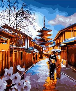 Kyoto Night paint by number