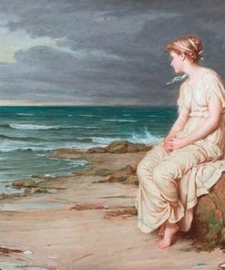 Lady Watching The Sea Paint By Number