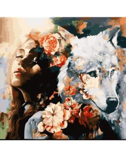 Lady Wolf Paint By Number