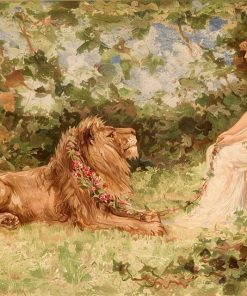 Lady and Her Lion Paint By Number