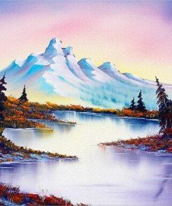 Lake Snow Mountain Paint By Number