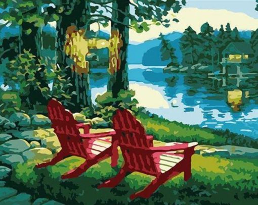 Lakeside Chairs Paint By Number