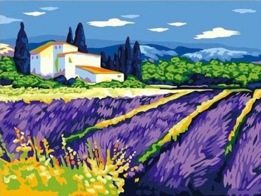 Lavender Field Paint By Number