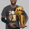 Lebron James with The Finals Trophy Paint By Number