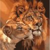 Lion King and His Wife Paint By Number