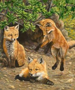 Littles Foxes Brothers Paint By Number